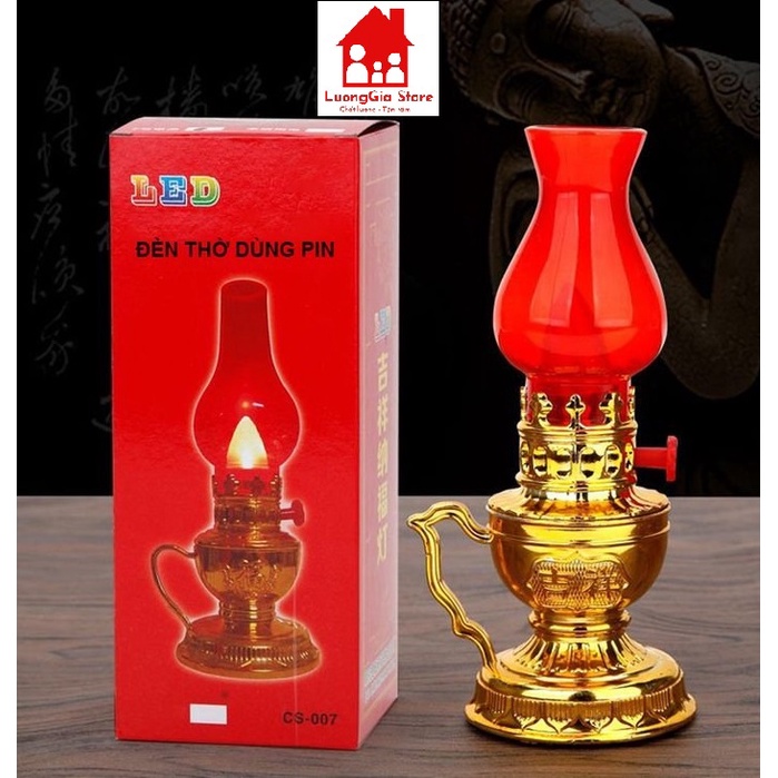 Đèn Bàn Thờ LED Kiểu Mới Dùng Pin Và Cắm Điện Siêu Bền, Đèn Cầy Đỏ Trang Trí Ngày Tết