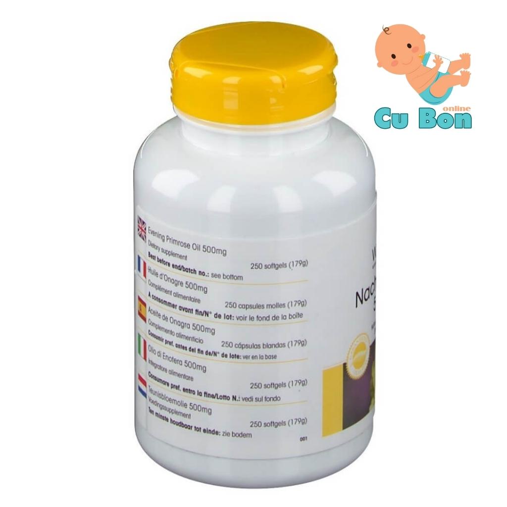 Tinh Dầu Hoa Anh Thảo Đức Warnke Nachtkerzenol 500mg làm đẹp da tóc cân bằng nội tiết tố và tốt cho tim mạch