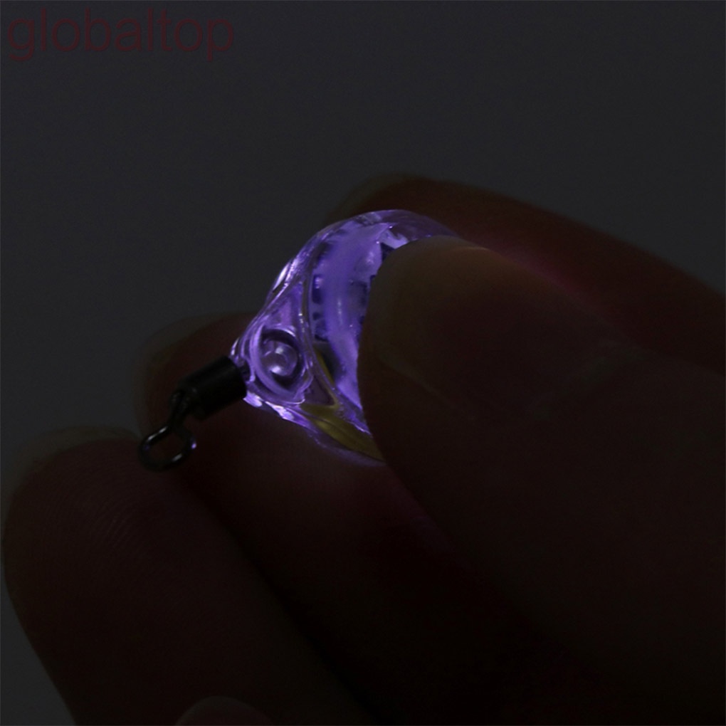 Mồi Câu Cá Giả Có Đèn Led Nhiều Màu Chạy Bằng Pin