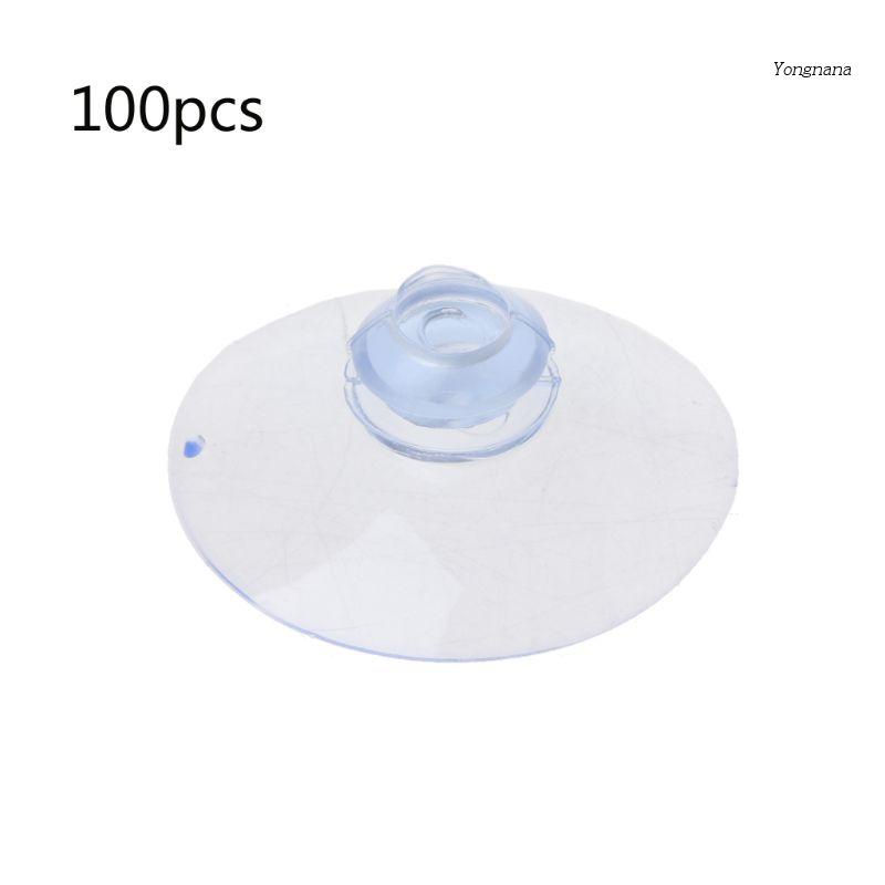 Set 100 Miếng Đệm Hút Chân Không Bằng Nhựa PVC Trong Suốt Chống Va Chạm Trang Trí Nhà Cửa