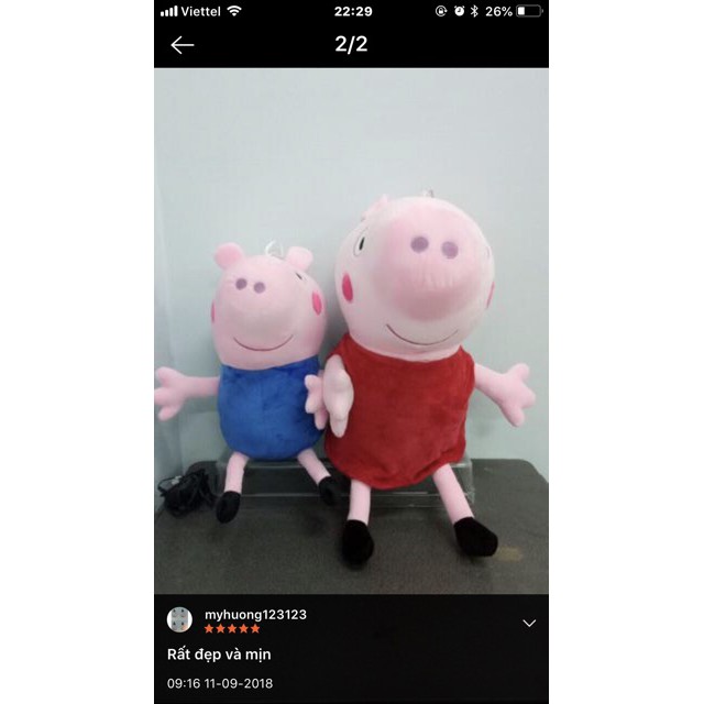 Thú bông heo peppa 50cm