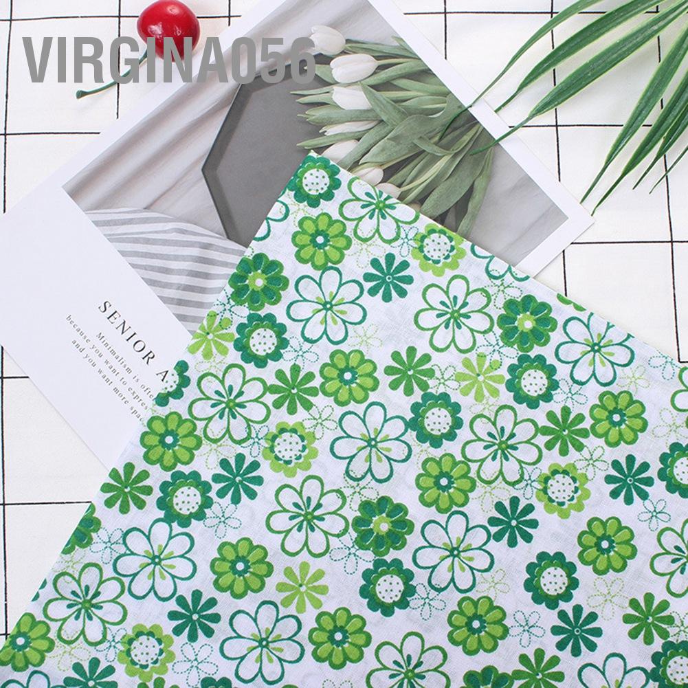 Bộ 7 tấm vải bông 50*50cm hình vuông cắt sẵn dùng làm ga giường