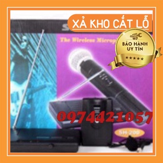 SIÊU RẺ -  Mic không dây Shure SH200 – Mic hat karaoke không dây cầm tay, phủ sóng cao