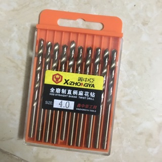 Mũi khoan sắt inox mũi khoan $4.0 1 hộp 10 mũi