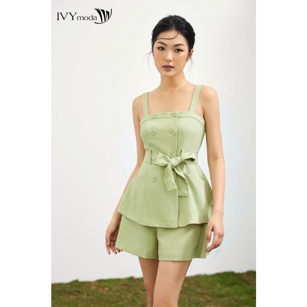 Quần sooc nữ ống suông IVY moda MS 20B8600