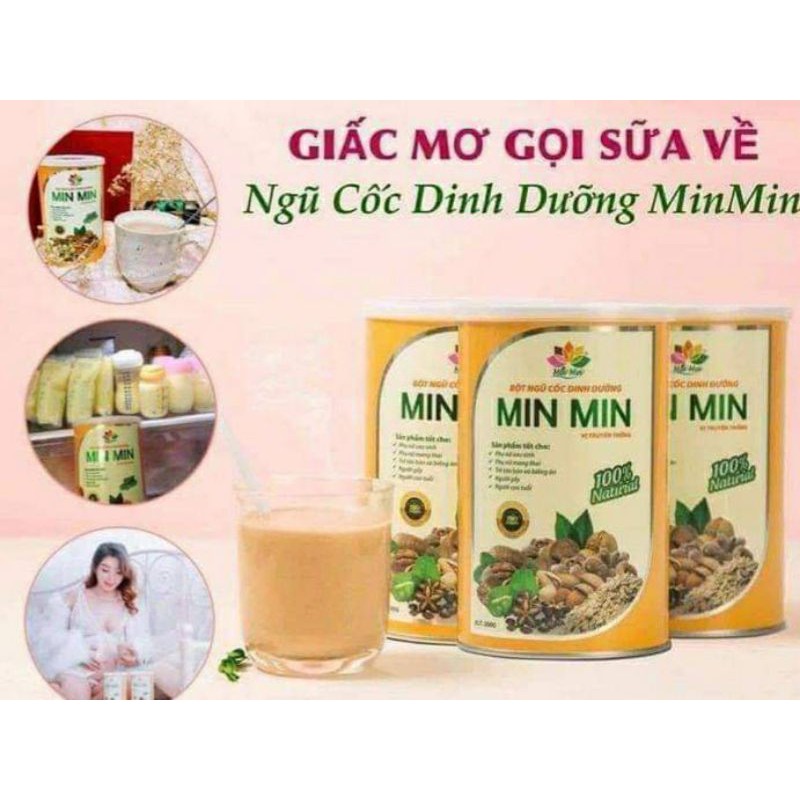 combo 3 hộp Ngũ Cốc Dinh Dưỡng Min Min giấc mơ gọi sữa về