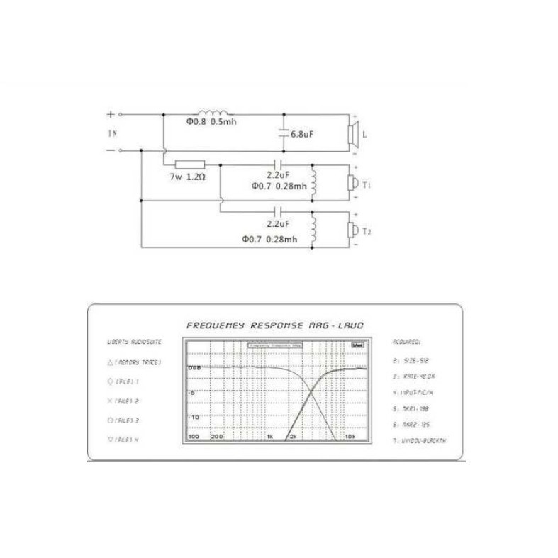 Bộ 2 Phân tần KASUN KTV-200C 2WAY (2 đường tiếng) 1 loa bass, 2 loa treble