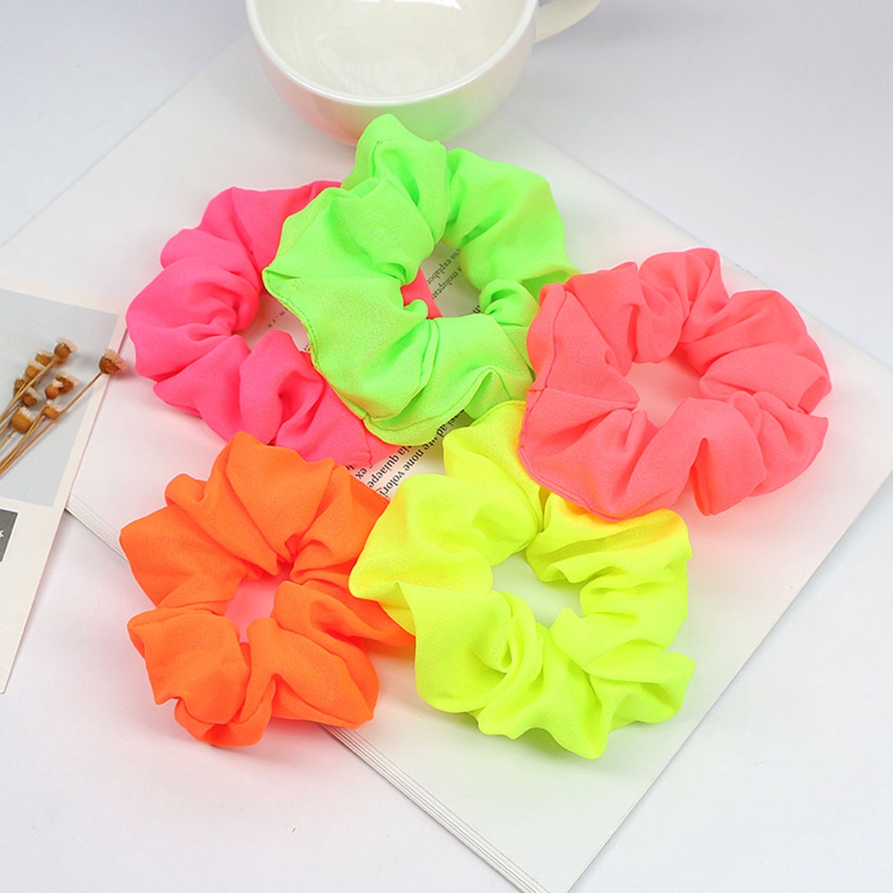 Dây buộc tóc nữ đàn hồi màu neon