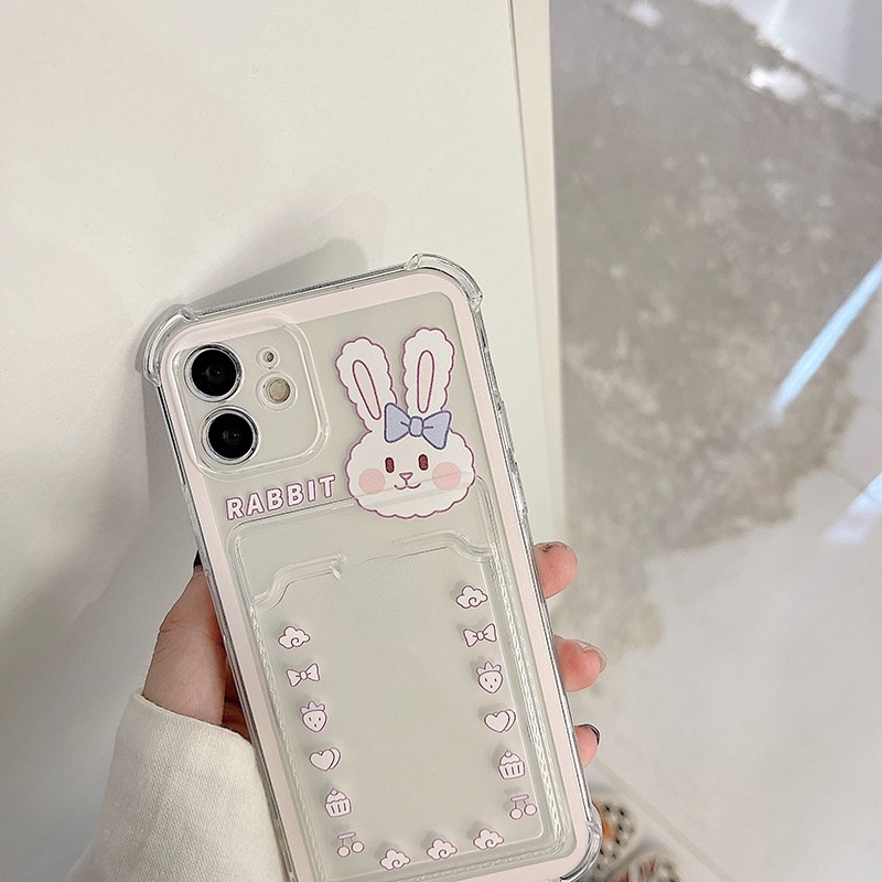 Ốp Điện Thoại Màu Hồng Họa Tiết Dâu Tây Cho Iphone 14promax / 13mini 11 / 12pro 678Plus / xsmax / xr