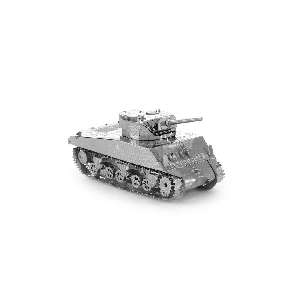 Mô hình 3D kim loại lắp ráp xe tăng Sherman [ Chưa Lắp ]