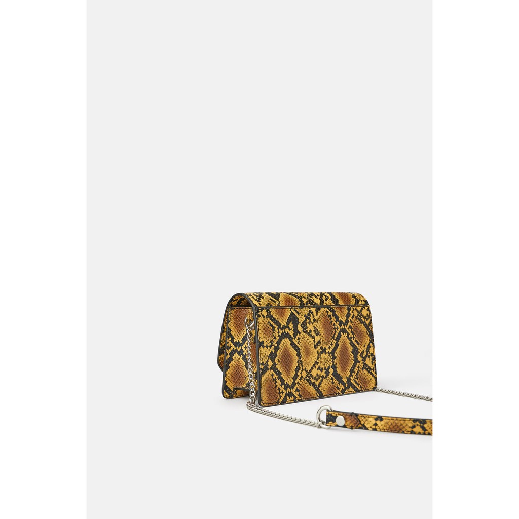 (Zara đủ bill) Túi Zara ANIMAL PRINT CROSSBODY BELT BAG