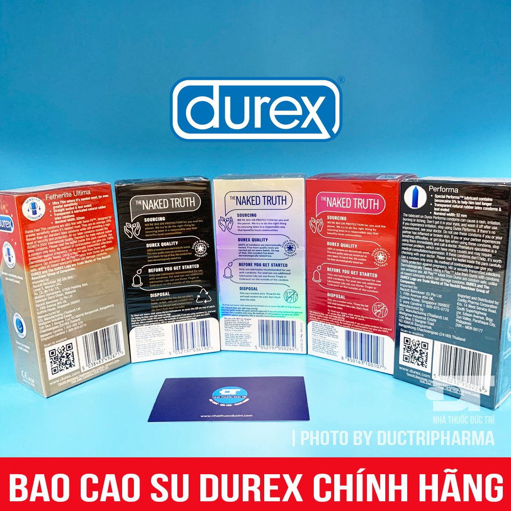 [CHÍNH HÃNG] Bao cao su Durex Kingtex (12 bao). NHẬP KHẨU BỞI DKSH Việt Nam