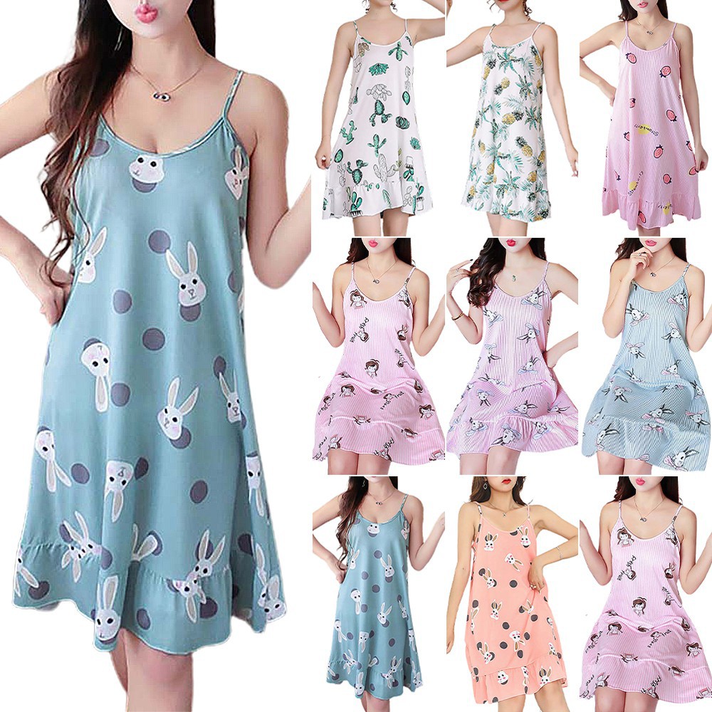 đồ ngủ Kẻ Sọc In Hình Trái Cây Đáng Yêu Cho Nữ