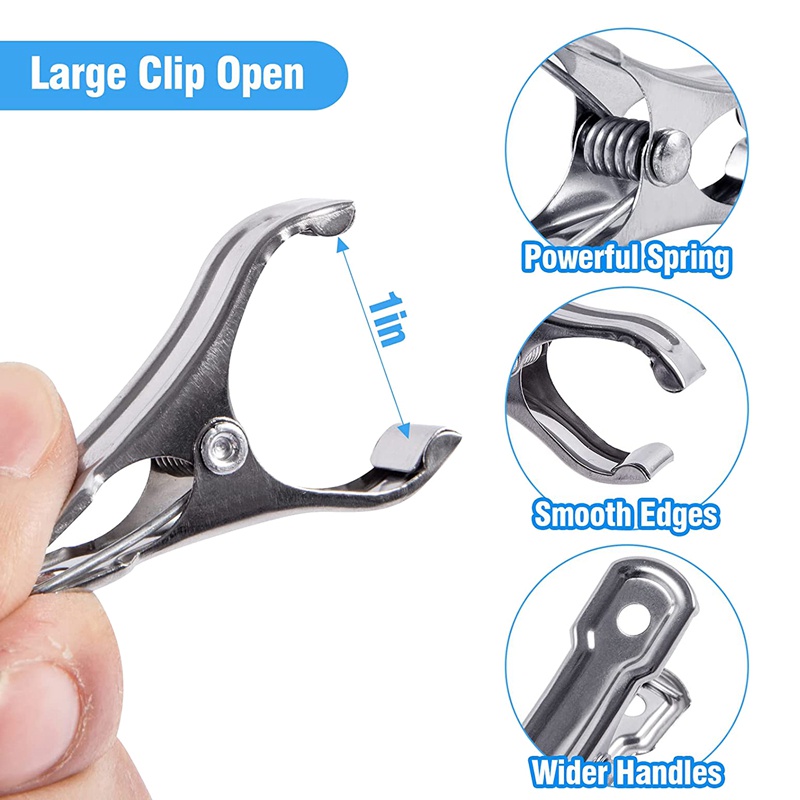 60 PCS Kẹp sân vườn . Kẹp nhà xanh bằng thép không gỉ , Kẹp màu xanh lá cây cho lưới . Có tay cầm chắc chắn