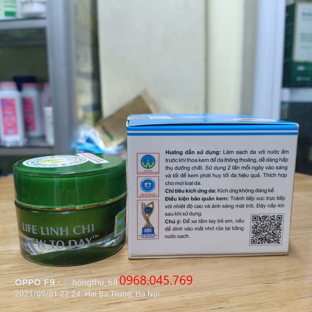 Kem dưỡng trắng da tái tạo 3 in 1 LIFE LINH CHI NEW TO DAY 12g