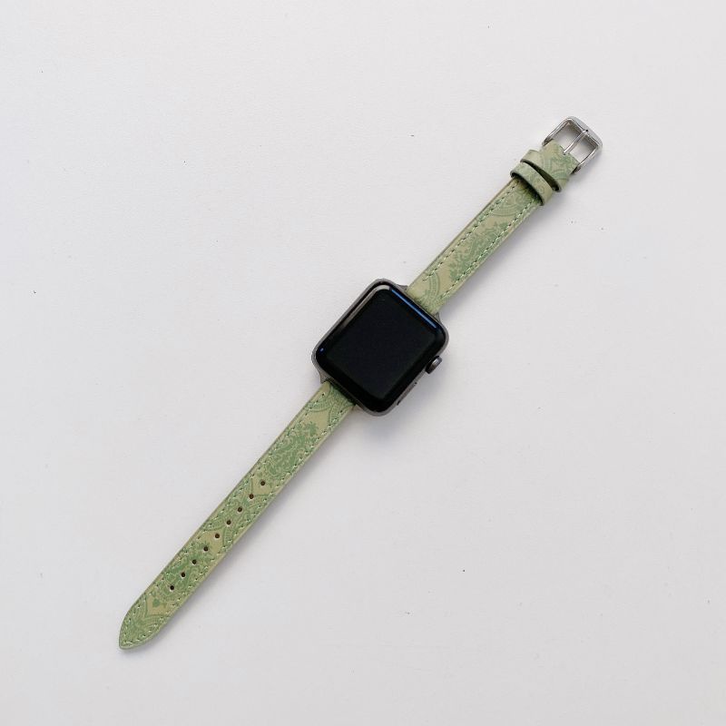 Dây Đeo Bằng Da Mỏng 45Mm 41Mm Cho Đồng Hồ Thông Minh 7 SE I-watch Series 6 5 4