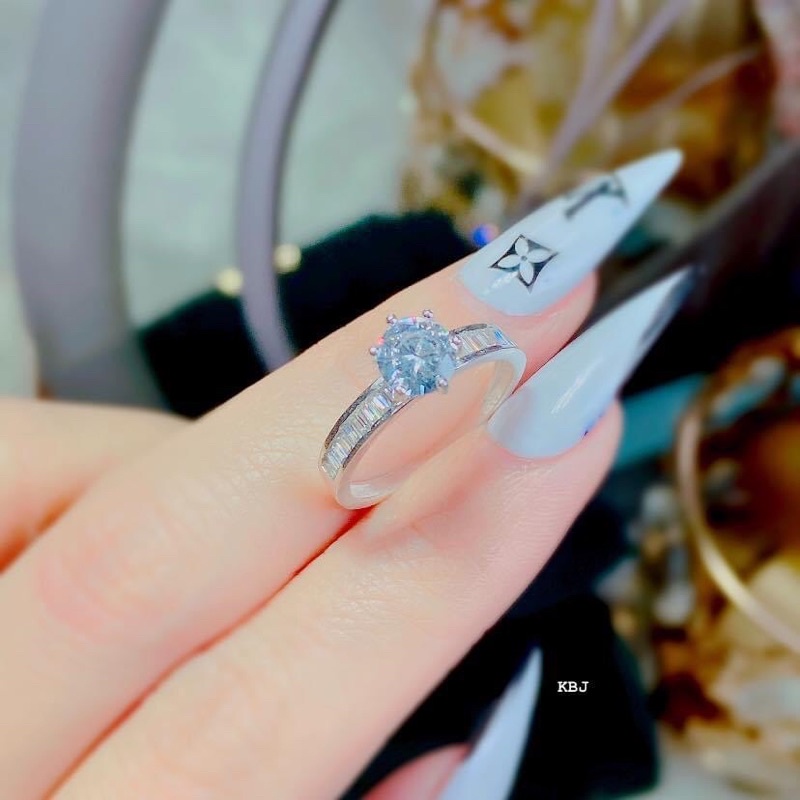 Nhẫn nữ bạc thật đính đá mới sang chảnh - Kho sỉ bạc Nhất Linh