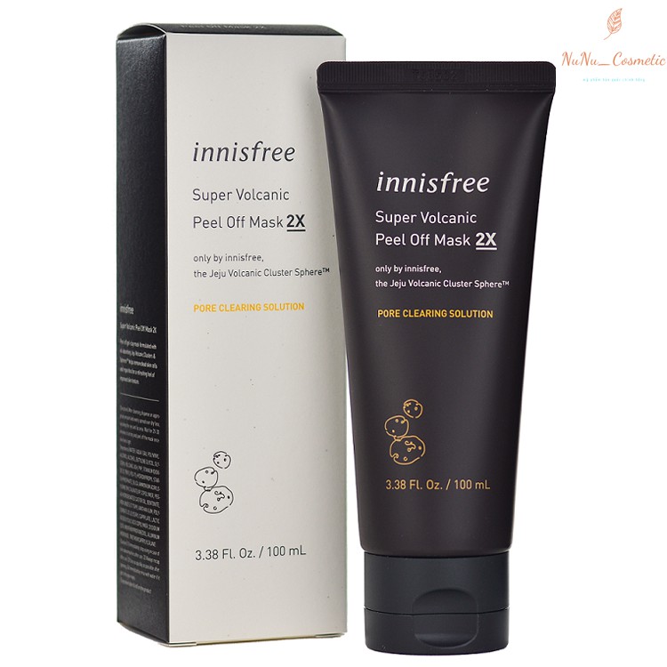 Mặt Nạ Tro Núi Lửa Innisfree Freeship  Mặt Nạ Lột Mụn Đầu Đen Innisfree Tro Núi Lửa Super Volcanic Peel Off Mask 2X