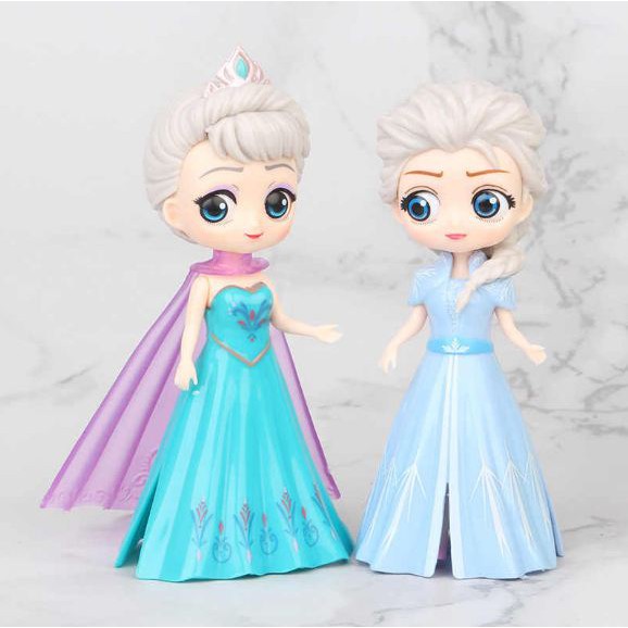 BÚP BÊ ELSA  KÈM VÁY THAY,ÁO CHOÀNG, CÁNH TIÊN, ĐỒ CHƠI BÚP BÊ SIZE TO - BỘ 6 BÚP BÊ DISNEY + 12 VÁY THAY ĐỔI