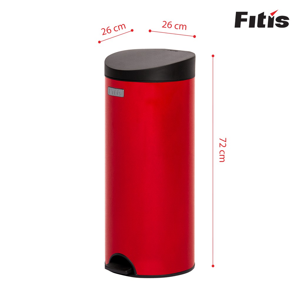 Thùng rác Fitis Premium - Đạp tròn lớn - 15L