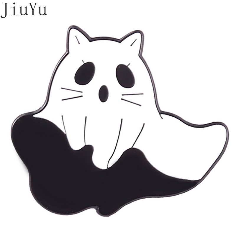 Huy Hiệu Cài Áo Kim Loại Hình Mặt Ma Halloween Jack-o-Leatern Trang Trí Ba Lô/Túi Xách Cho Bé