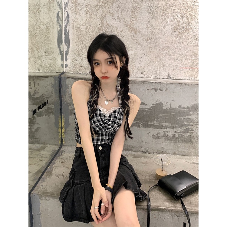 Bộ Áo + Đầm Yếm Thời Trang Mùa Hè Cho Nữ 2021