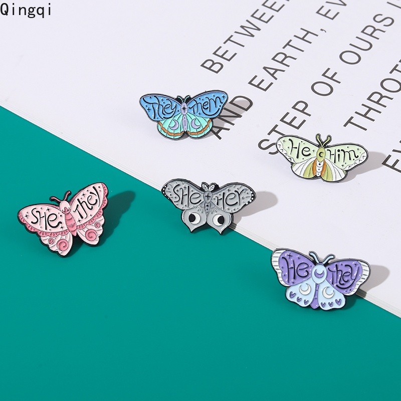 Huy hiệu cài áo Miss Zoe hình bươm bướm hoạt hình nhiều màu sắc dễ thương cho bé