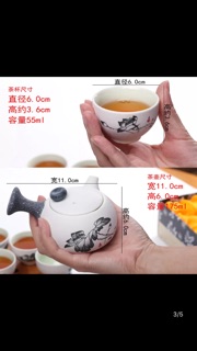Bộ đồ gốm uống trà đẹp bình dân 19,8