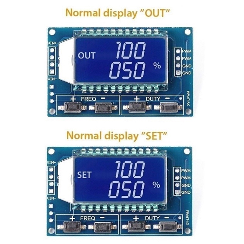 【sellbesteveryday01.vn】Signal generator PWM pulse frequency duty cycle adjustable module lcd 3.3V-30V