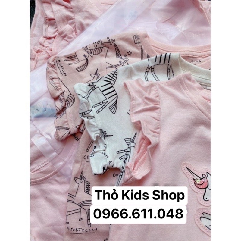 Bộ cộc tay hè bé gái kỳ lân Next