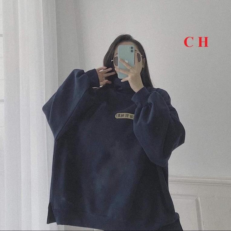 Áo Swearter chữ hàn cao cổ CH