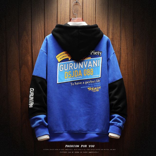 Áo khoác hoodie nam tay dài phong cách hiphop