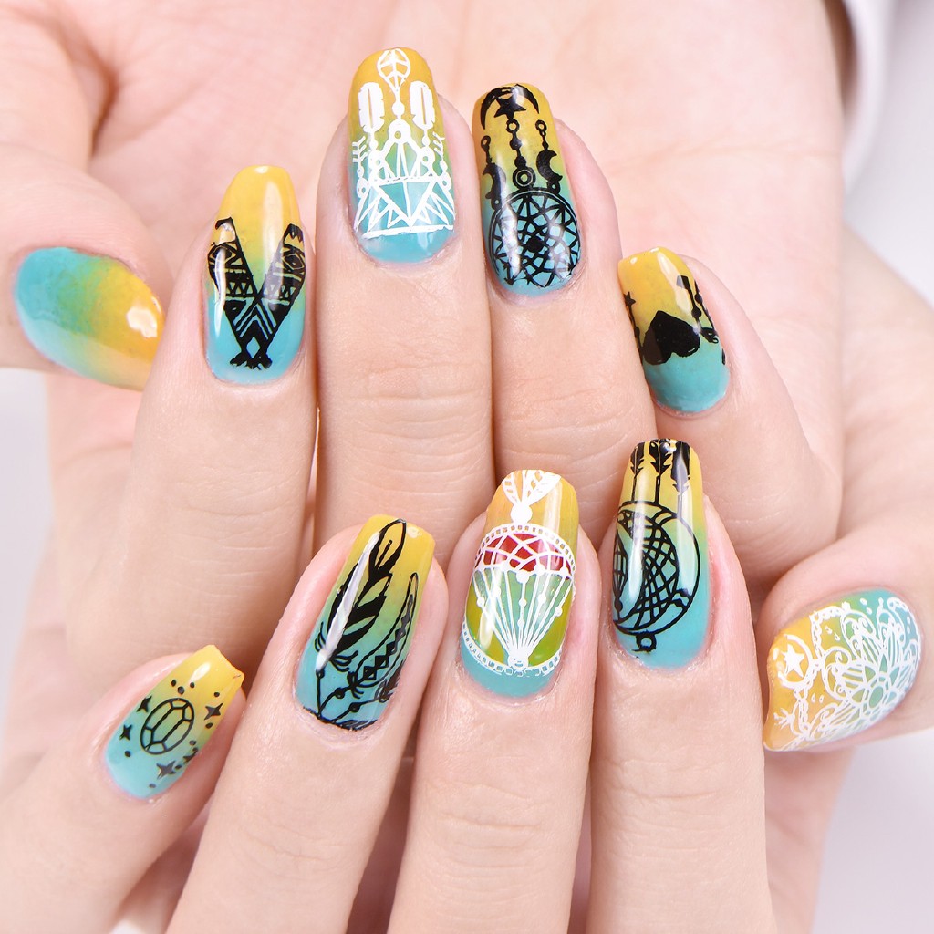 [Hàng mới về] Tem dán dùng in trang trí móng tay xinh xắn