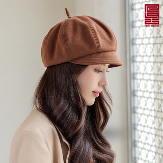 Mũ nồi - nón beret nữ họa tiết trơn re1925 studio br02