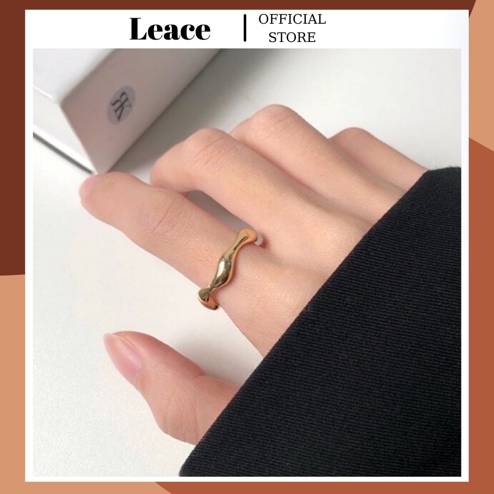 Nhẫn lượn sóng phong cách sang trọng R019 Leace.accessories