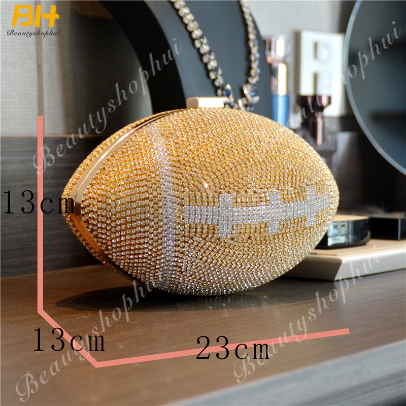 Ví Cầm Tay Đính Đá Kim Cương Giả Phong Cách Âu Mỹ Cho Nữ