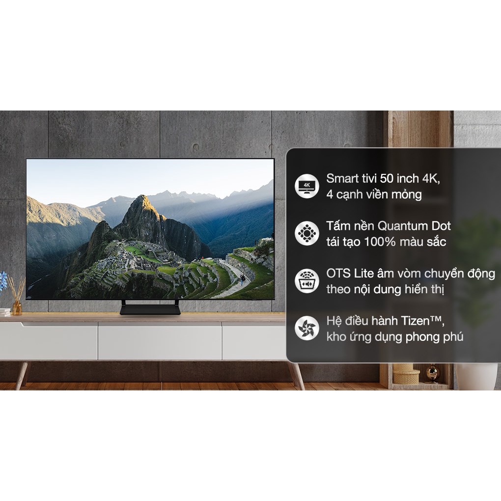 Smart Tivi QLED 4K Samsung Q63B 43/ 50/ 55/ 65 Inch - Hàng Chính Hãng