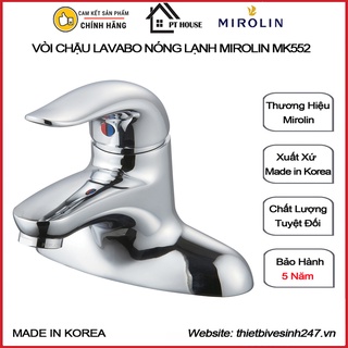 Vòi chậu nóng lạnh lavabo mirolin mk552 nhập khẩu hàn quốc
