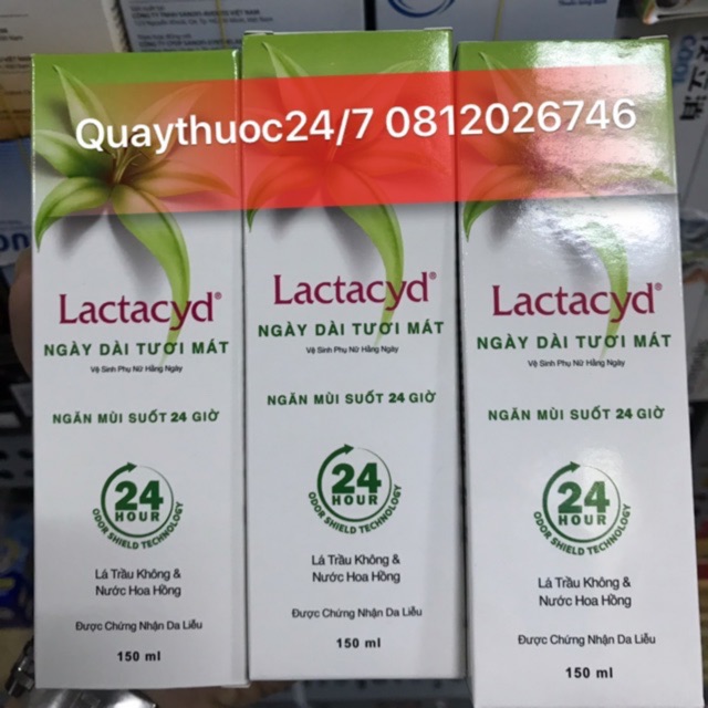 DUNG DỊCH VỆ SINH PHỤ NỮ LACTACYD TRẦU KHÔNG