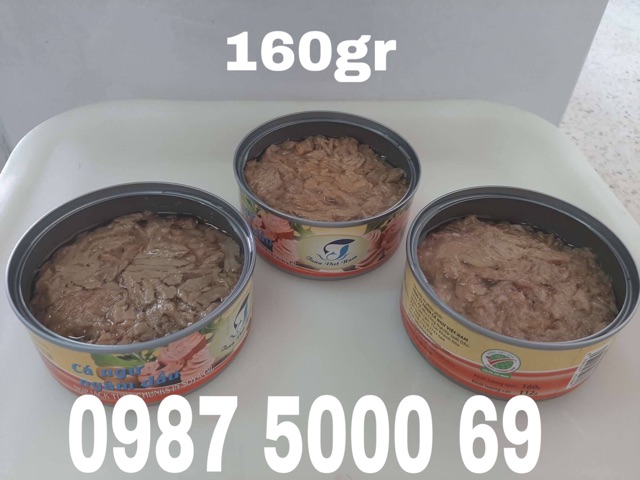 Cá ngừ ngâm dầu đóng hộp - 160gr