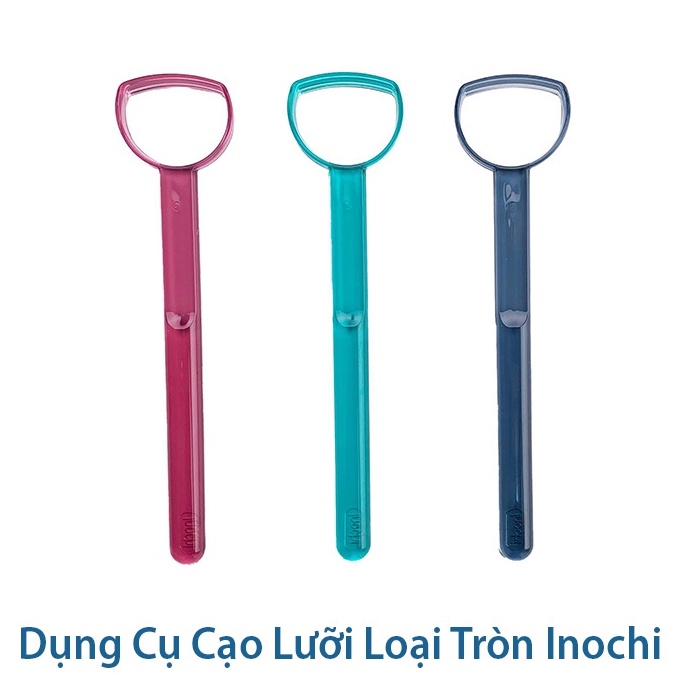 [Mã BMBAU50 giảm 10% đơn 99k] Combo 3 cạo lưỡi nhựa dụng cụ nạo lưỡi bàn chải vệ sinh lưỡi cao cấp INOCHI