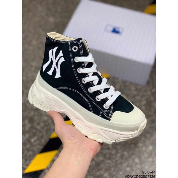 Giày MLB NEW YORK YANKEES 'BLACK WHITE' CHUNKY HIGH