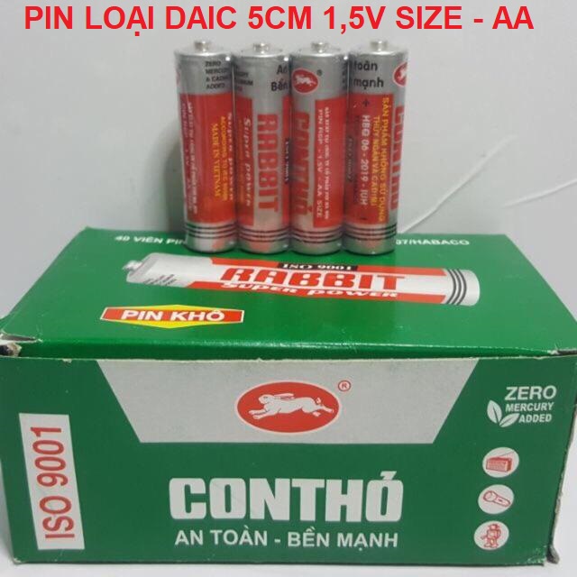 Pin Con Thỏ Vỉ 4 Viên - Pin Tiểu Loại To AA Và Loại Nhỏ AAA Dùng Cho Đồ Chơi Trẻ Em - Thiết Bị Điện Tử Gia Đình