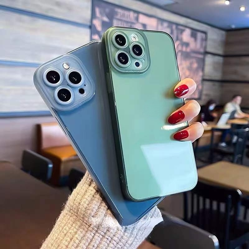 Ốp Điện Thoại Tpu Mềm Chống Sốc Có Khung Bảo Vệ Ống Kính Camera Đa Năng Cho compatible for Phone14 Pro Max 13 Pro Max 12 11 Pro Max X Xs Max Xr 8 7 Plus SE 20