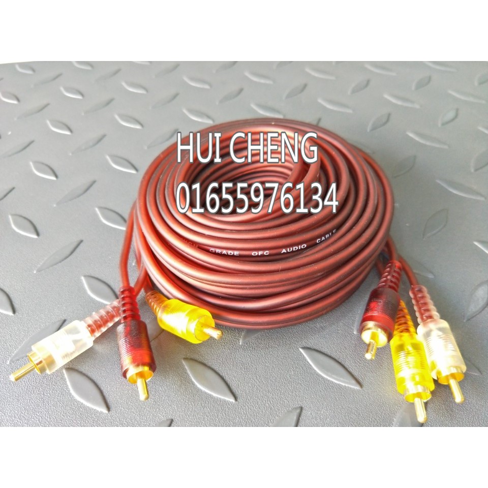 Dây AV 6 đầu 5m
