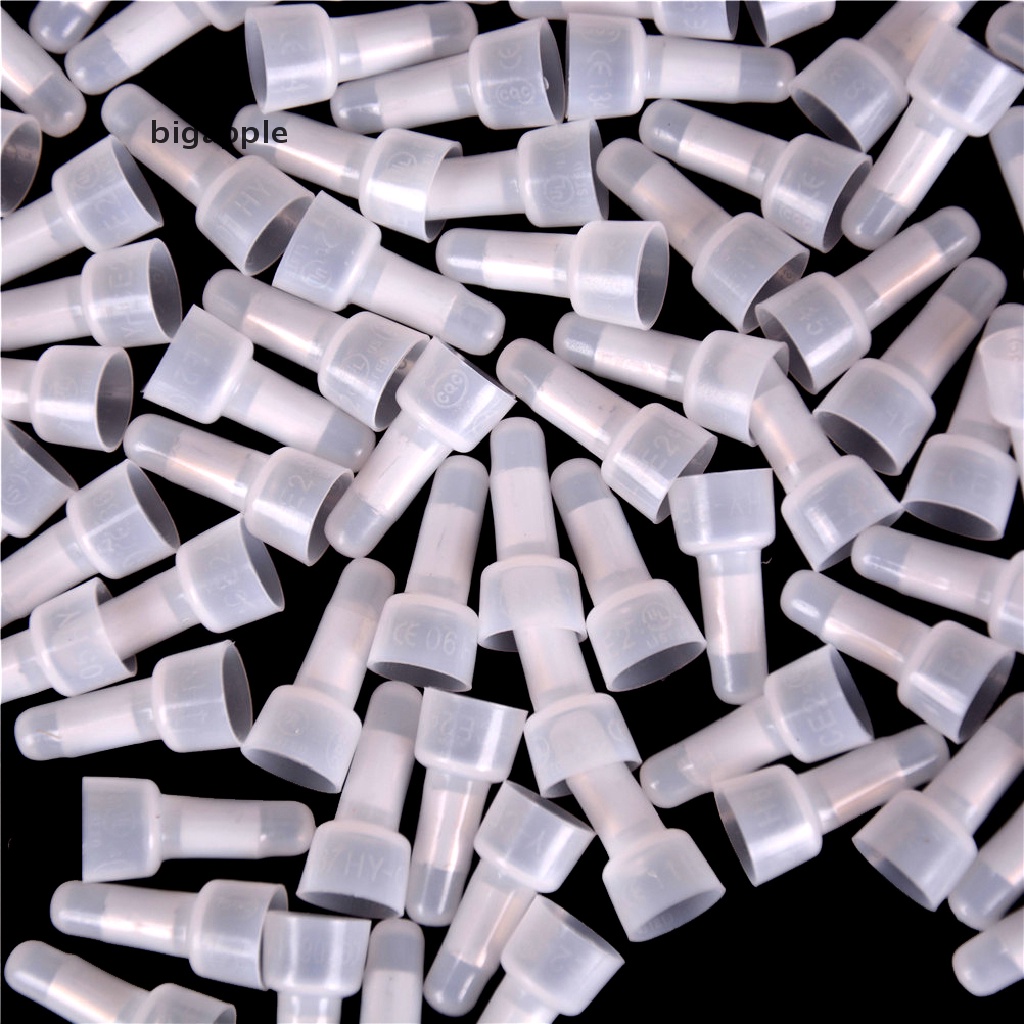 bigapple 100pcs Closed End Crimp Caps Electrical Wire Terminals Connector Cap AWG 16-14 RDG