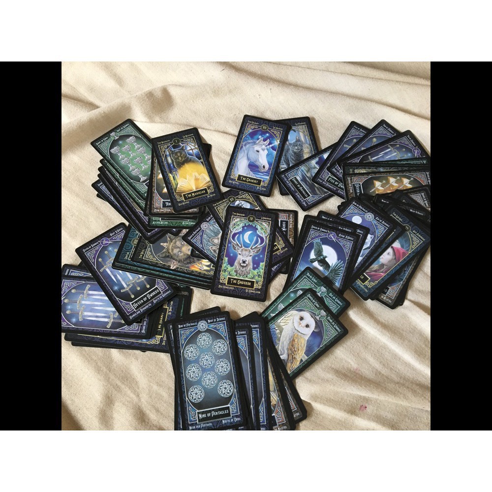 Bộ Bài Tarot Familiars 78 Lá Bài Tặng Đá Thanh Tẩy S51