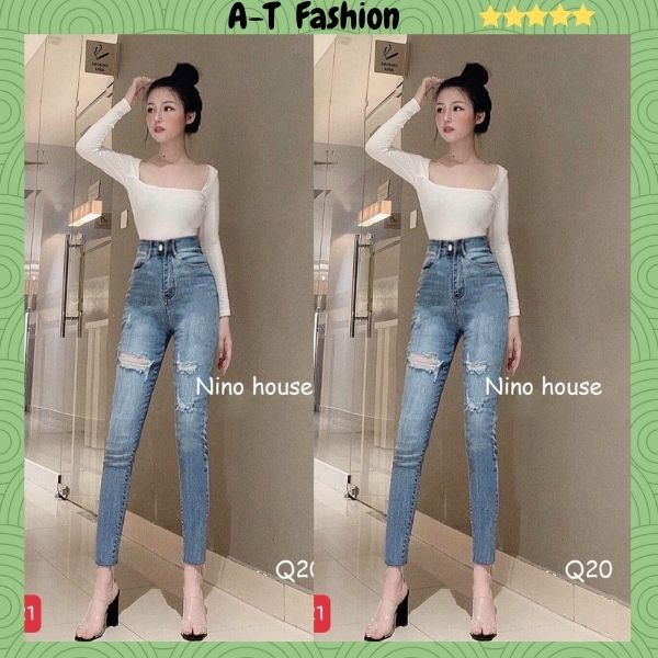 Quần Jean Nữ Cạp Cao ❤️FREESHIP❤️ Quần Bò Nữ Co Giãn Skinny Lưng Cao Tôn Dáng Lưng Kiểu Sành Điệu [ ẢNH THẬT] - Mã 621