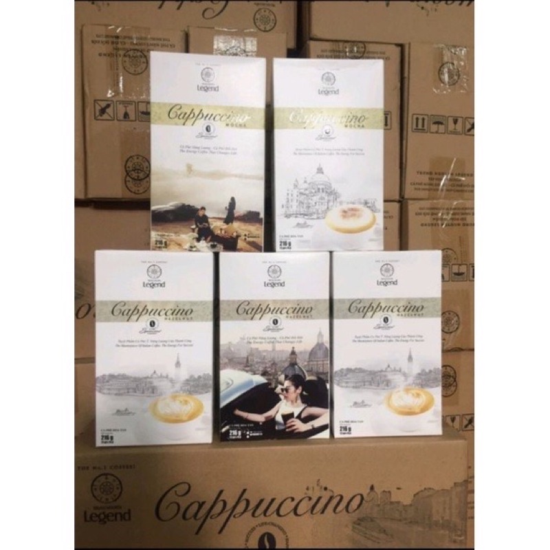 Cà phê G7 Cappuccino hoà tan - Cafe Trung Nguyên hộp 216g 12gói