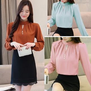 ❣️freeship❣️ áo cổ lọ ba nút hot trend